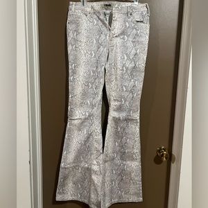 Snakeskin bell bottoms